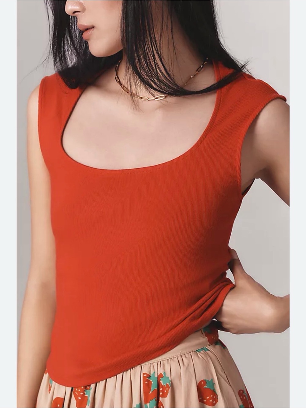 Maeve by Anthropologie Square Neck Tank Top